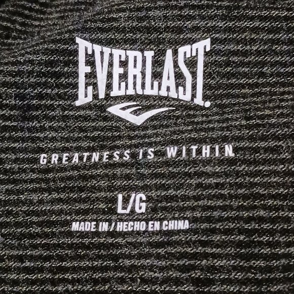 Everlast Athletic Womens Full-Zip Mock Neck Jacket in Charcoal Gray, Size L - Picture 8 of 13